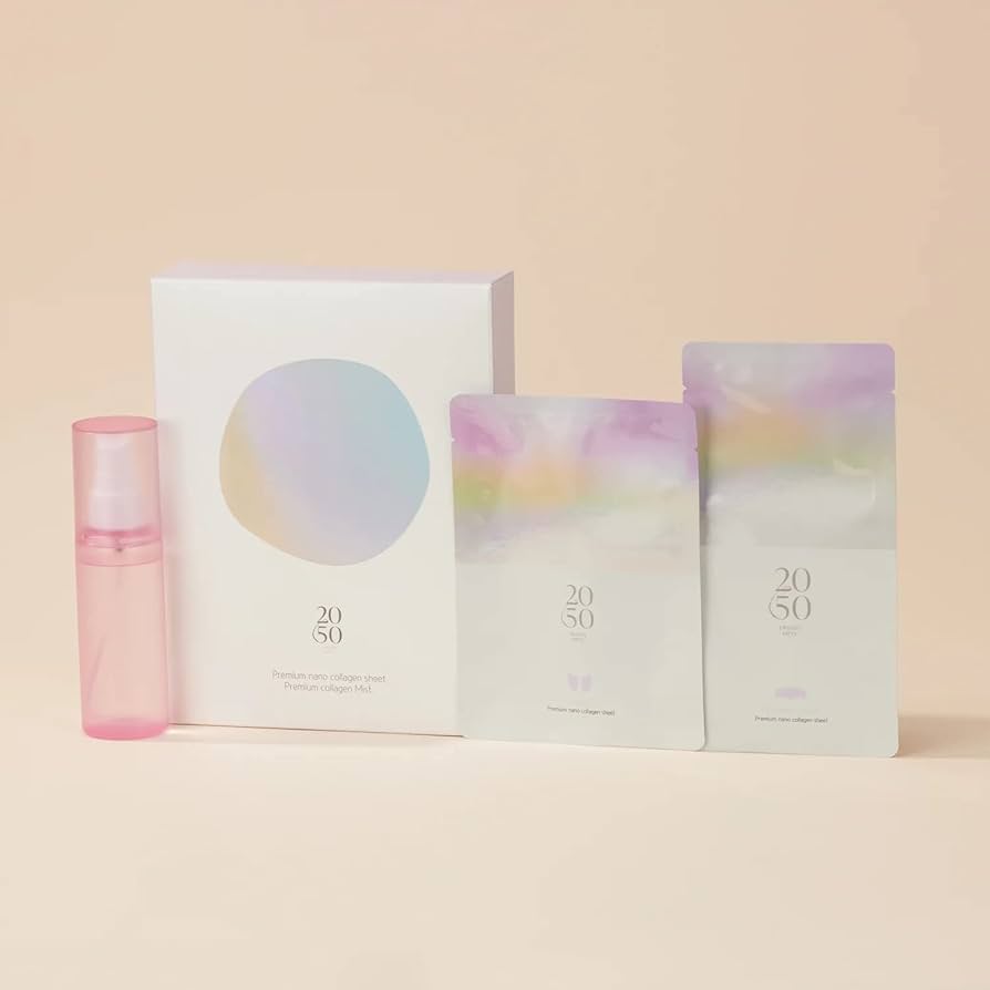 2050 プレミアムナノコラーゲンシート × プレミアム ナノコラーゲン ミスト(化粧水)80ml【離島配送不可】
