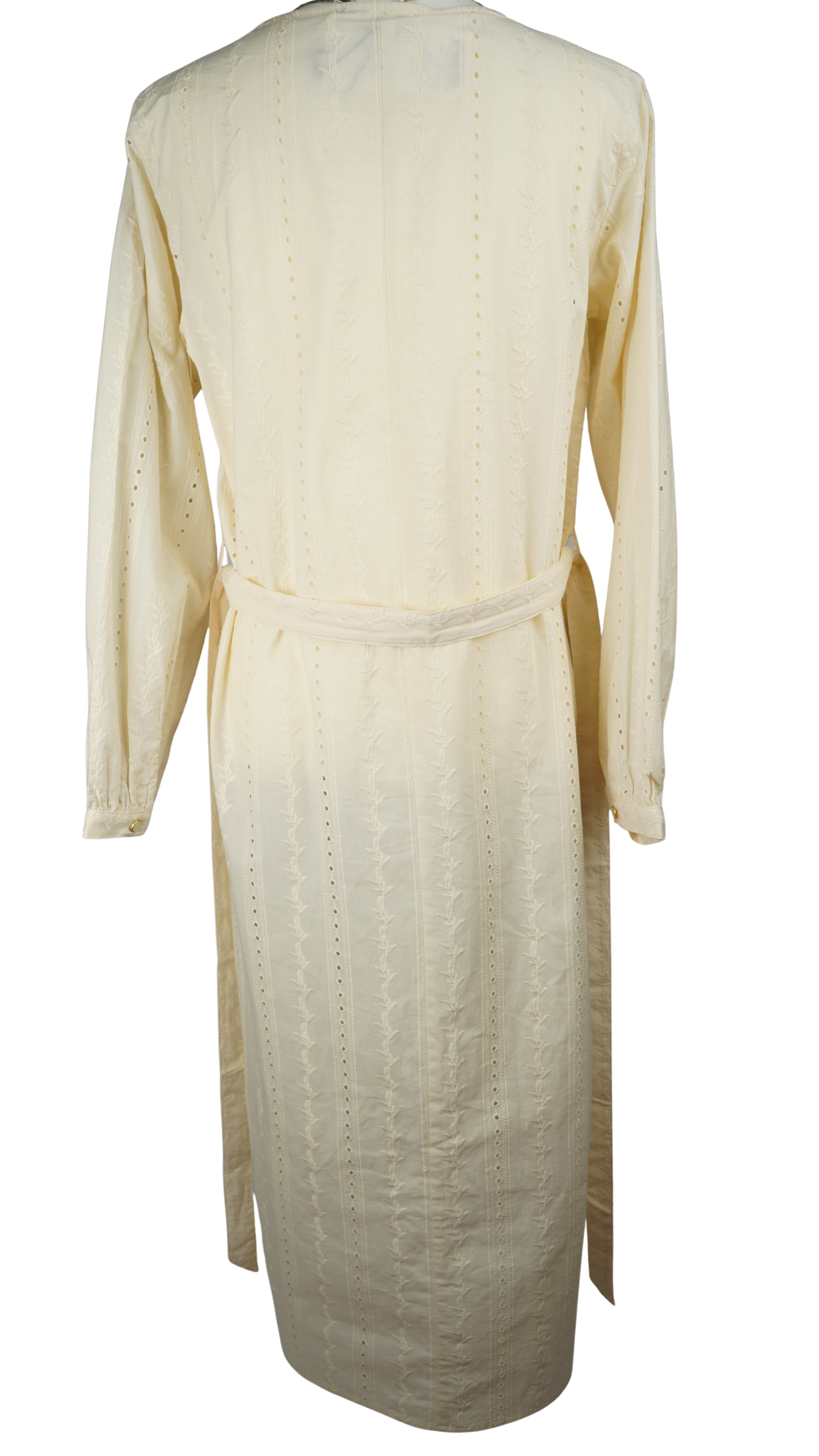 EYELET NOCOLLAR LONG SHIRT【離島配送不可】