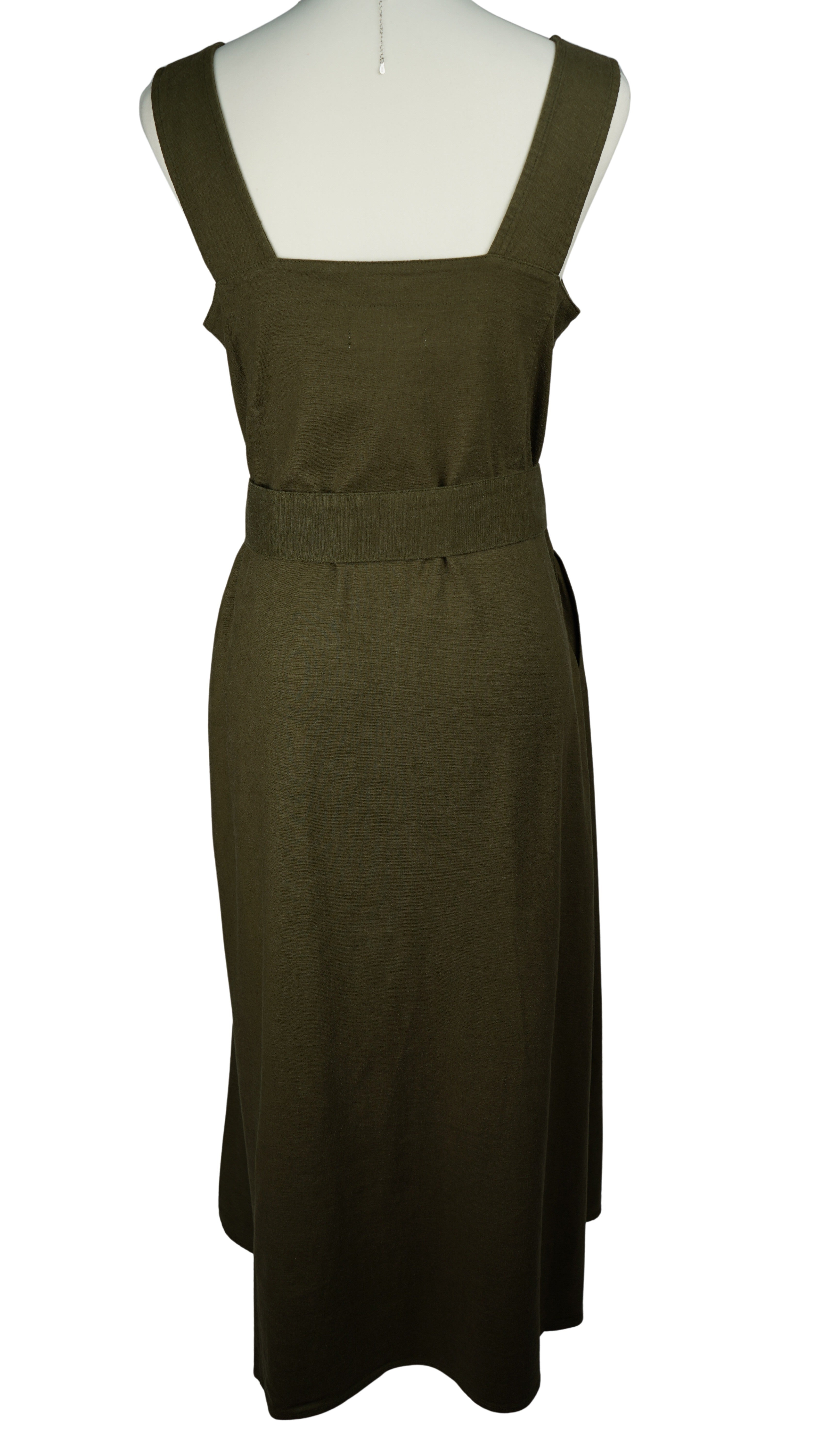 BUTTON UP WAIST TIE DRESS【離島配送不可】