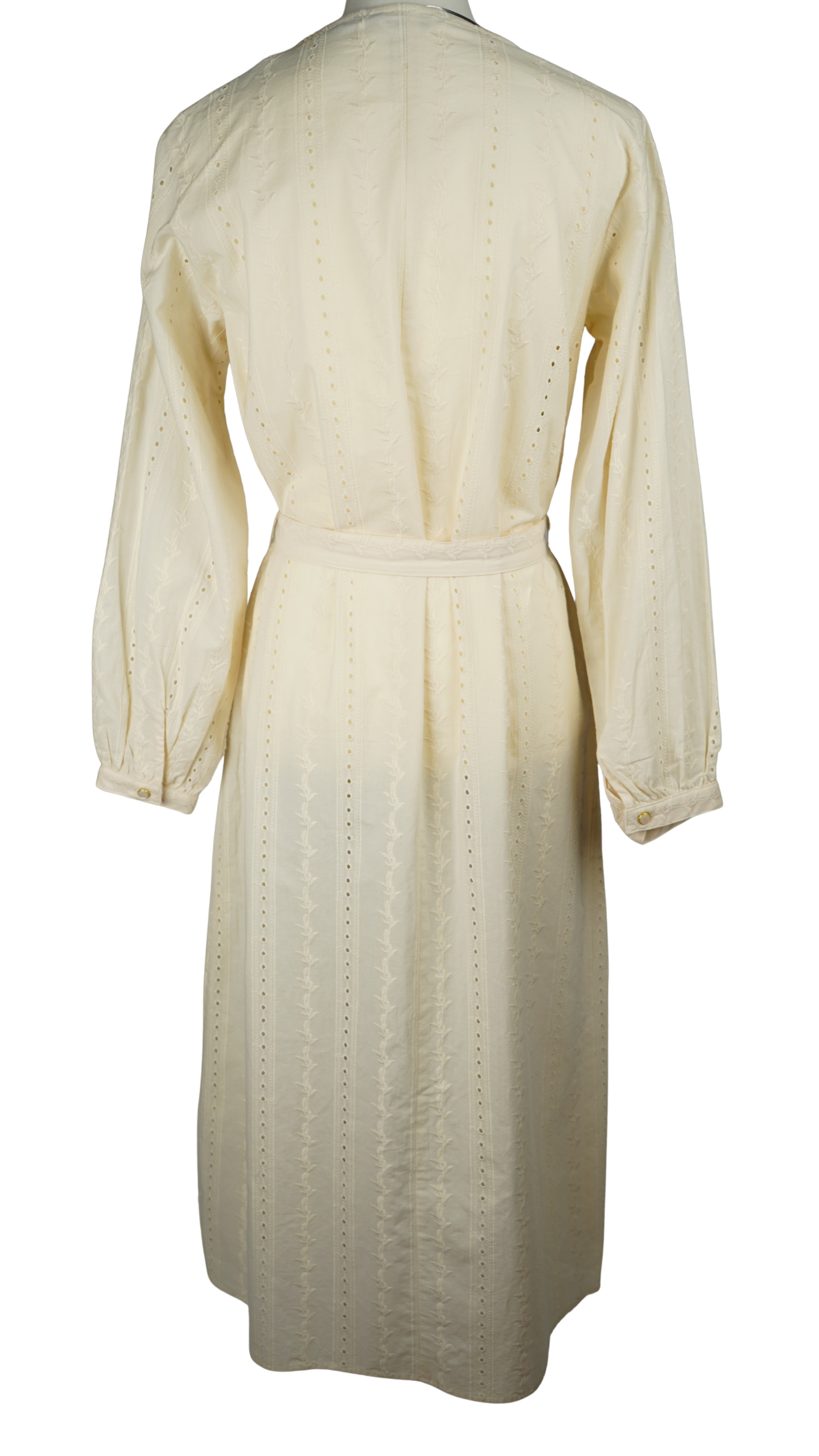 EYELET NOCOLLAR LONG SHIRT【離島配送不可】