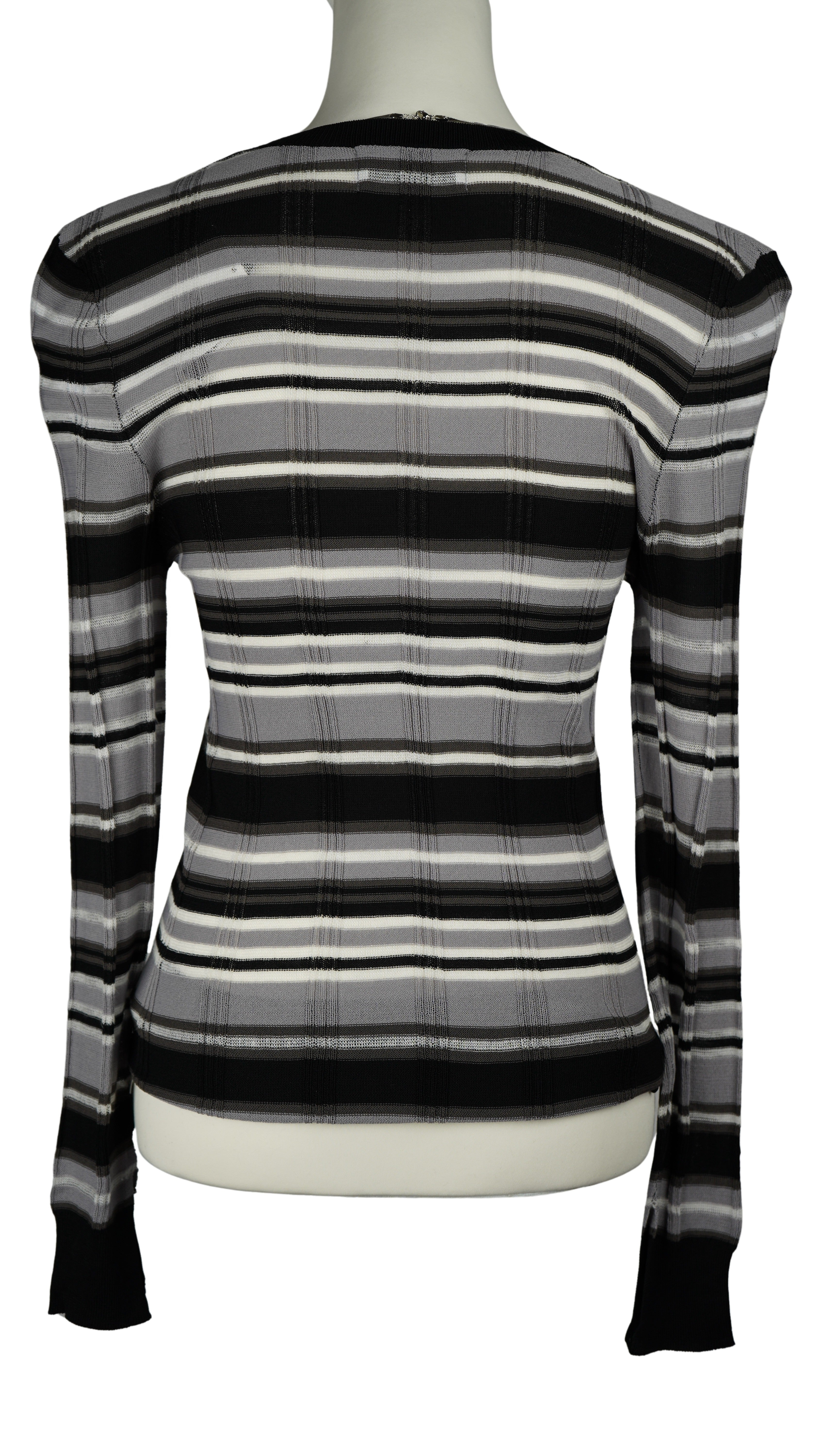 MULTI BORDER SHEER KNIT TOPS【離島配送不可】