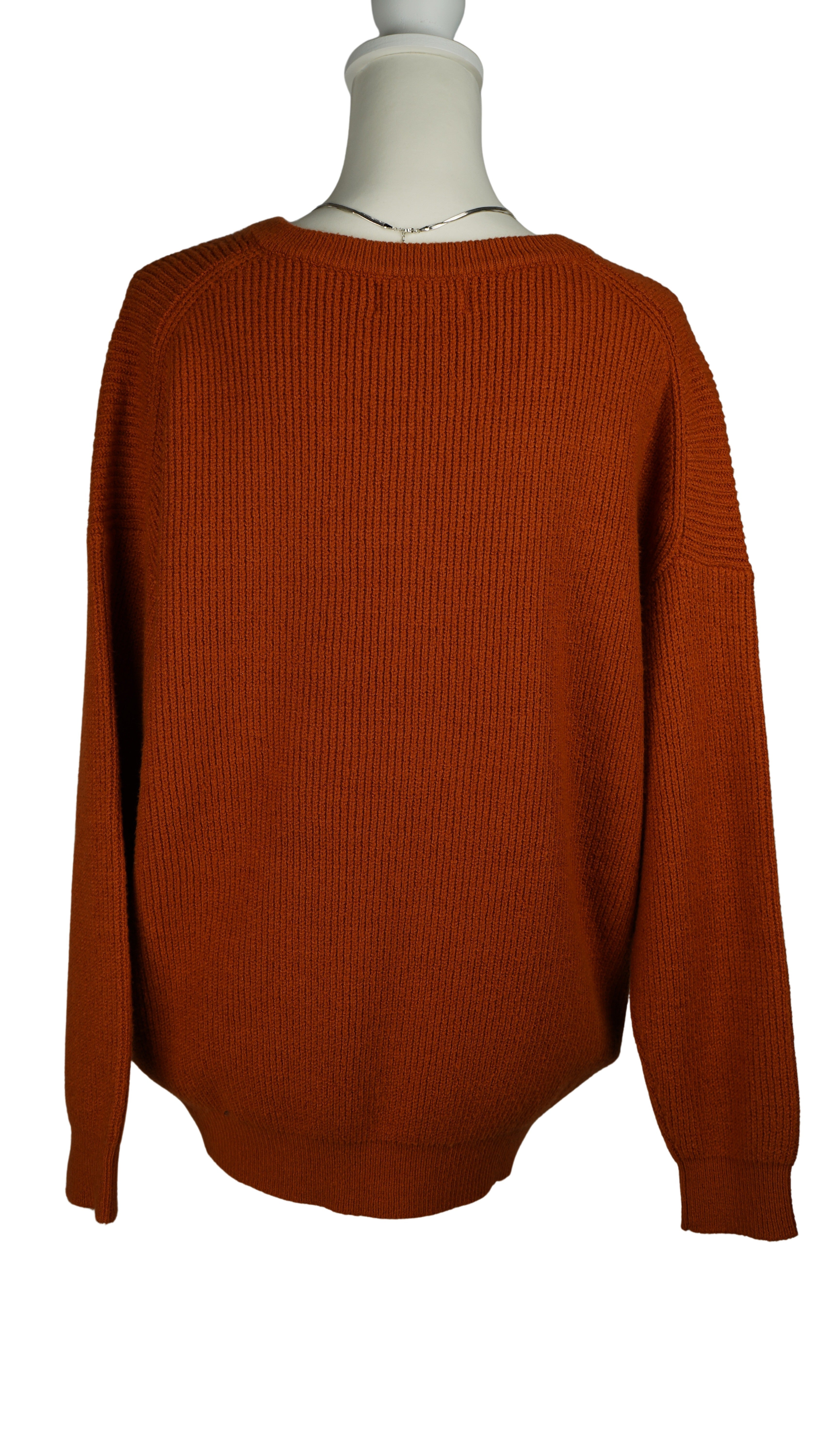 V NECK LOOSE KNIT TOPS【離島配送不可】