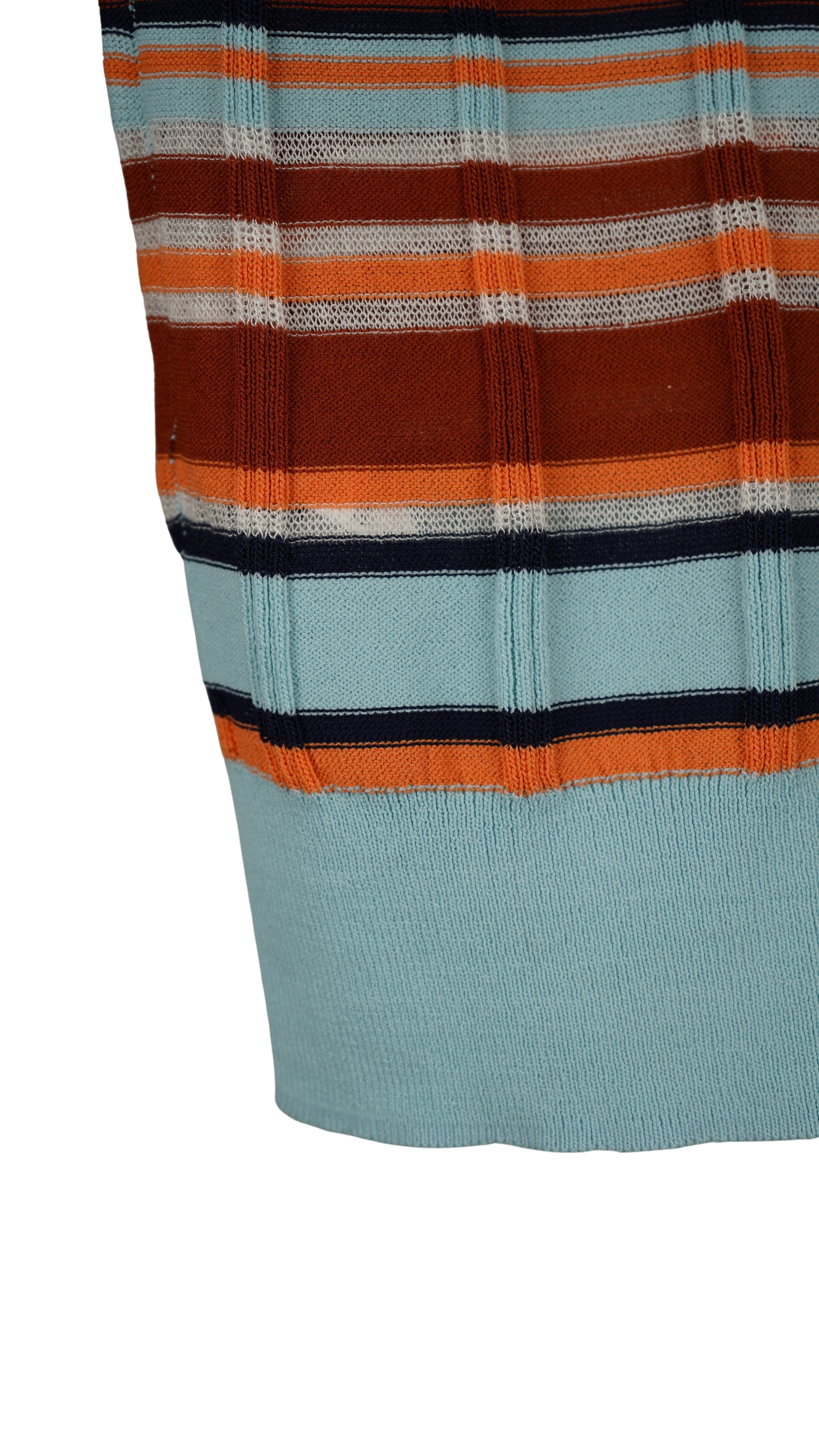 MULTI BORDER SHEER KNIT TOPS【離島配送不可】