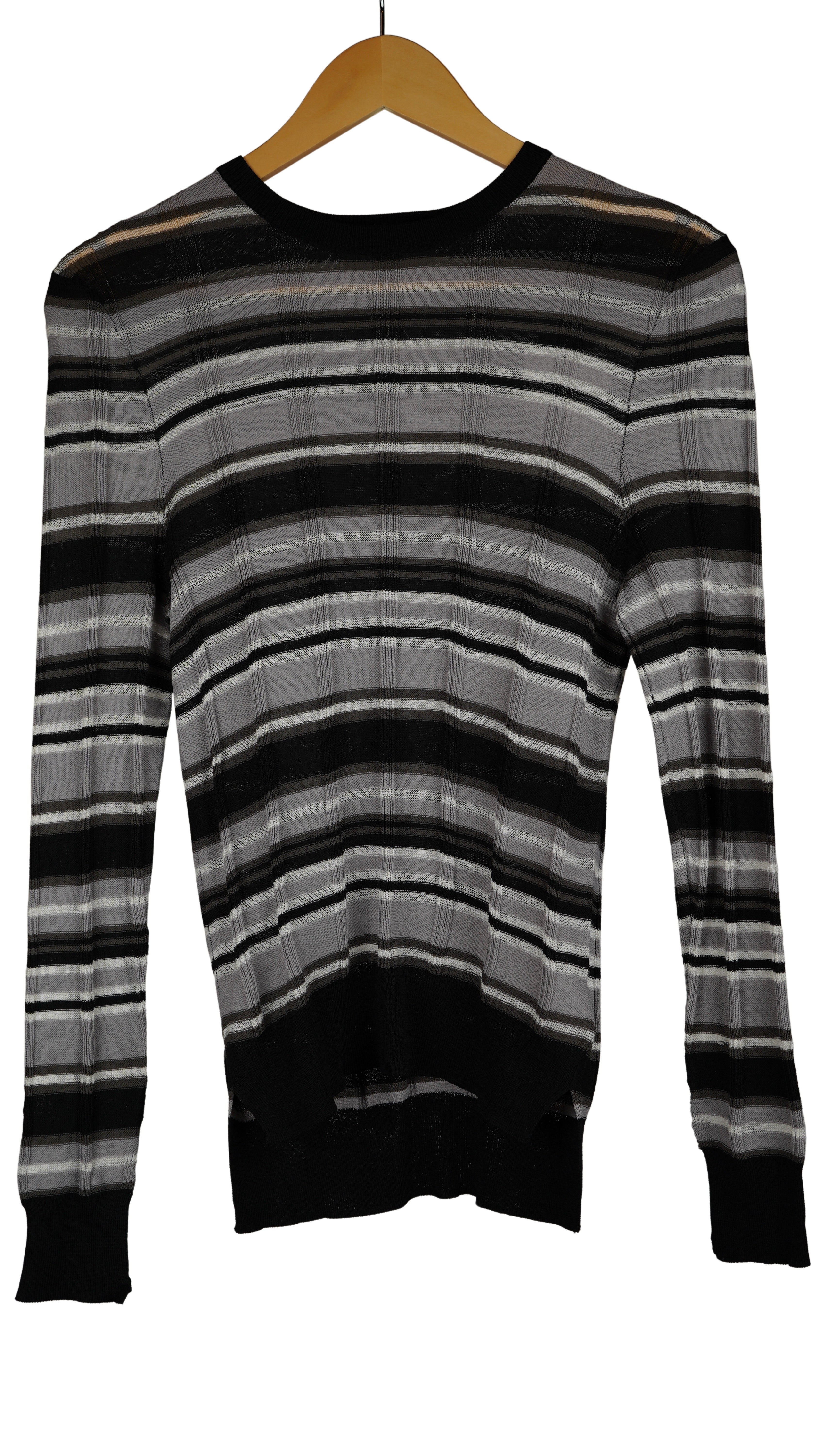 MULTI BORDER SHEER KNIT TOPS【離島配送不可】