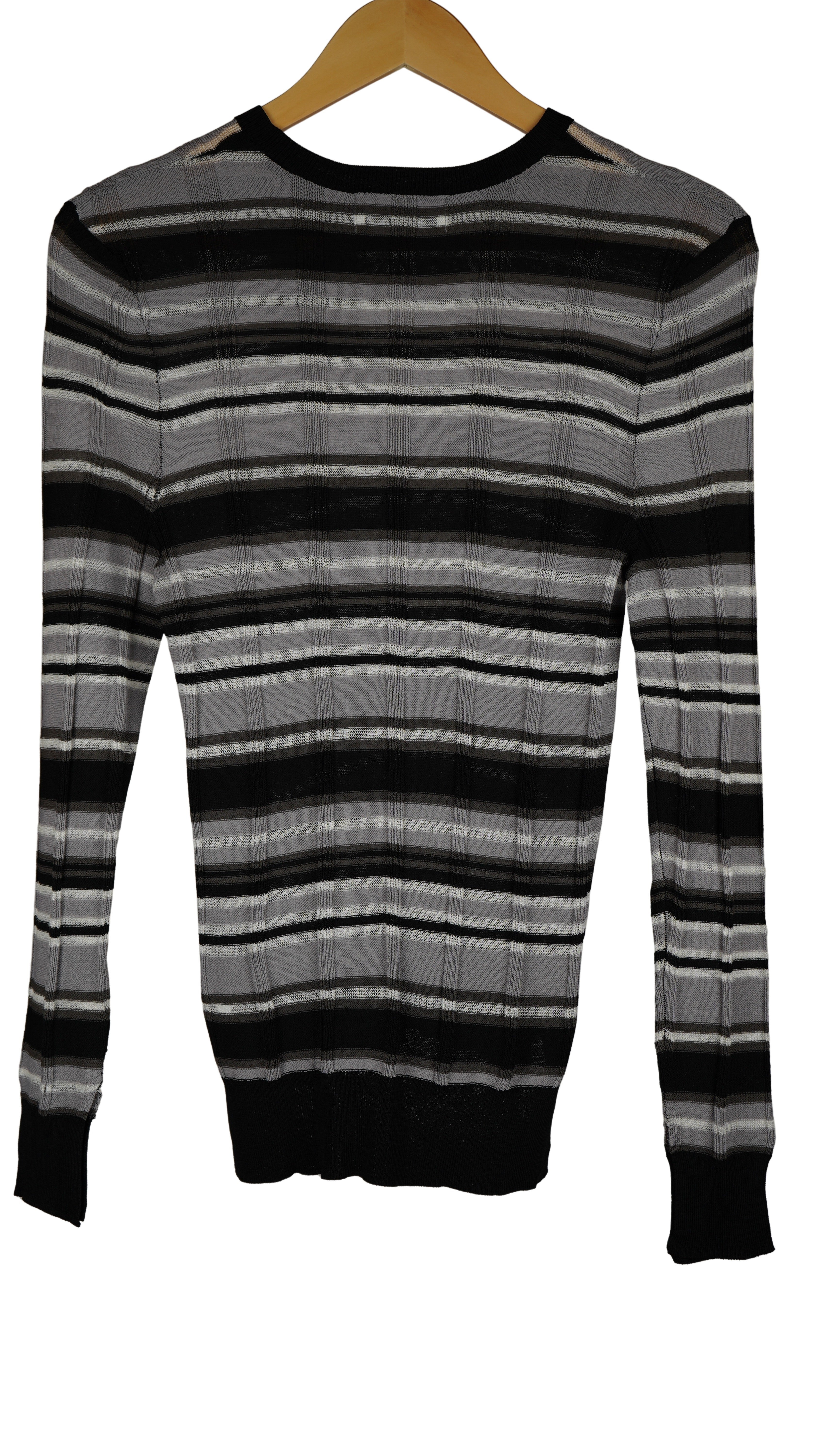 MULTI BORDER SHEER KNIT TOPS【離島配送不可】