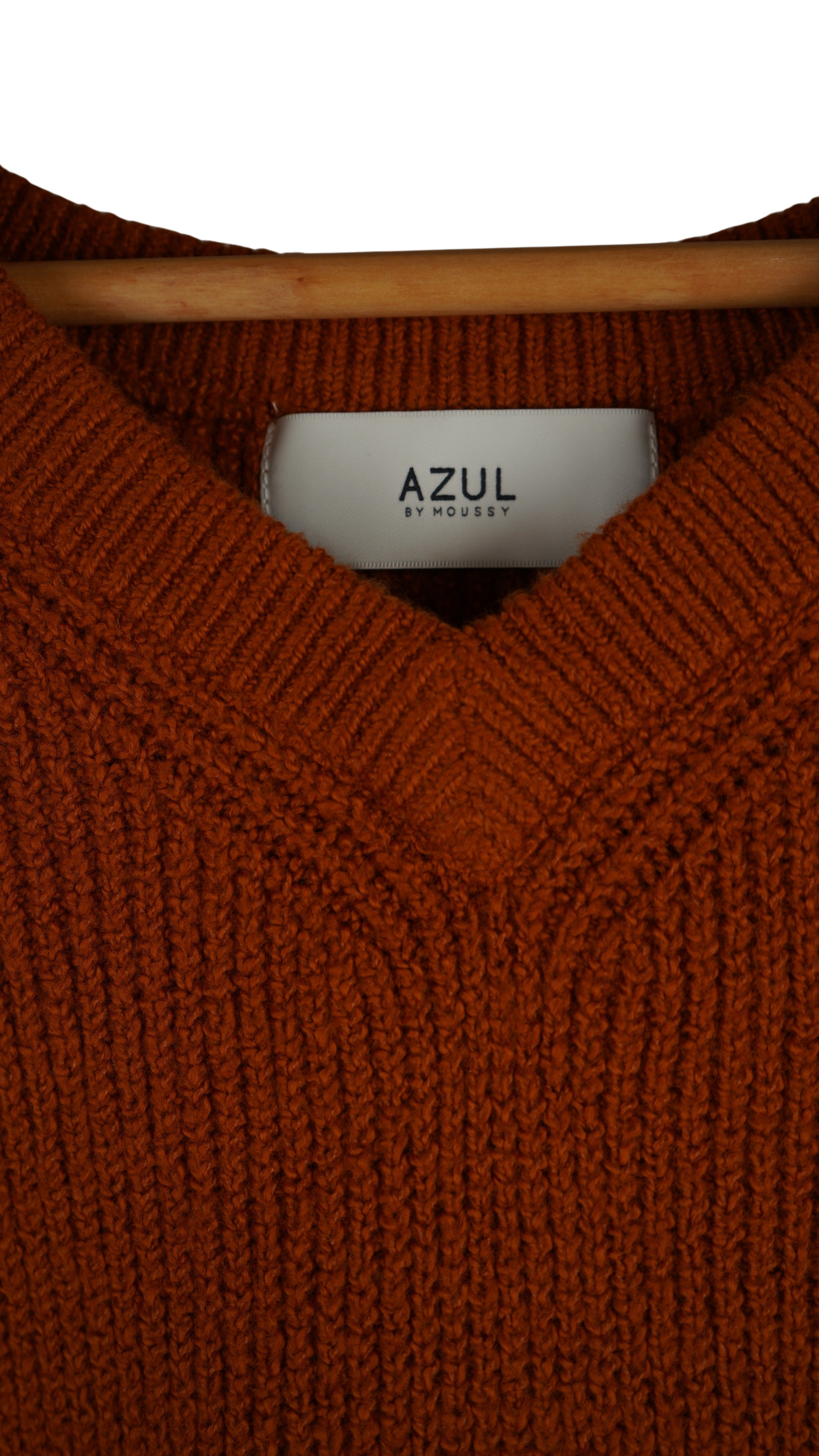 V NECK LOOSE KNIT TOPS【離島配送不可】