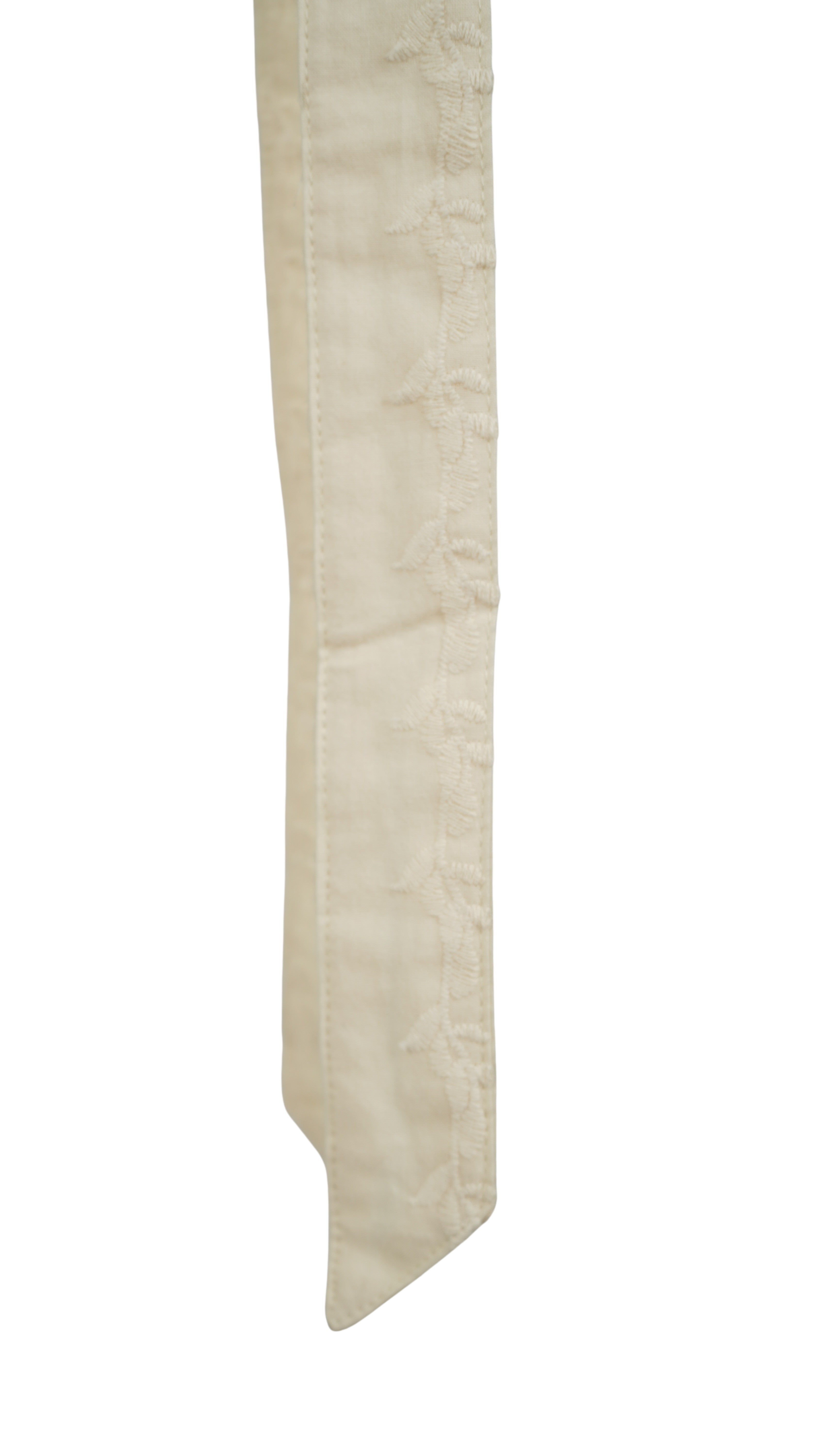 EYELET NOCOLLAR LONG SHIRT【離島配送不可】