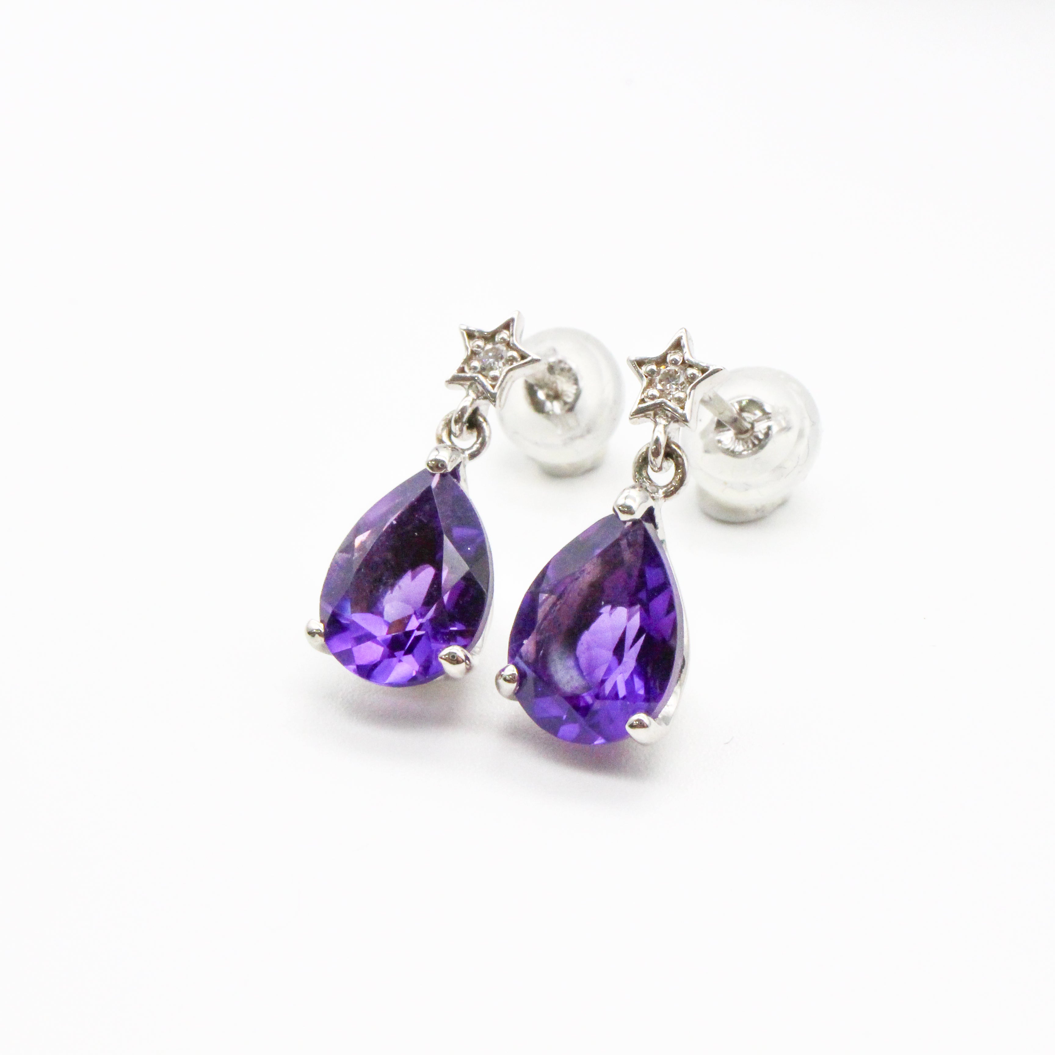 av-0018【K18WG】ピアス【離島配送不可】