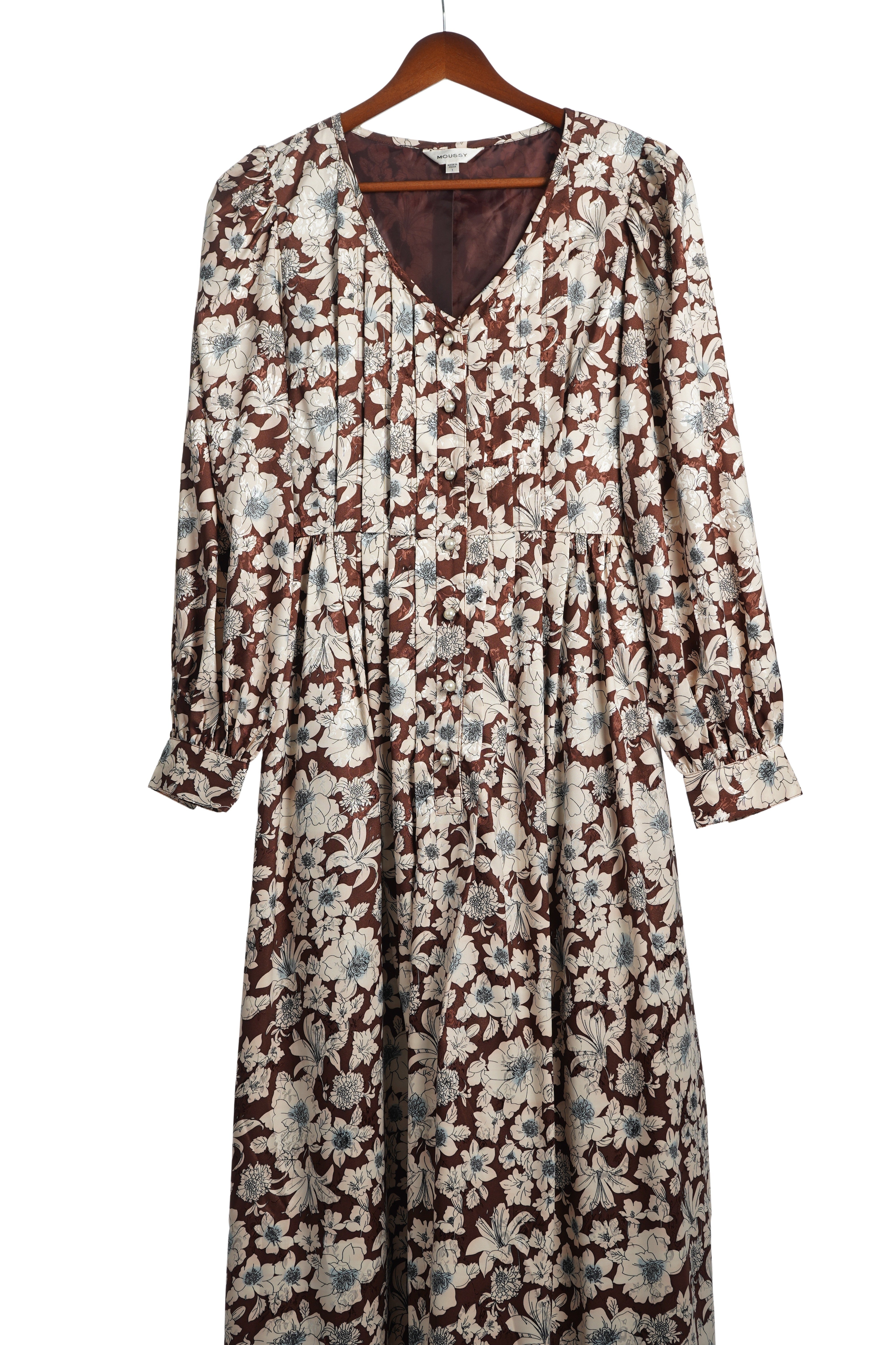 FROWER PRINTED JACQUARD DRESS【離島配送不可】