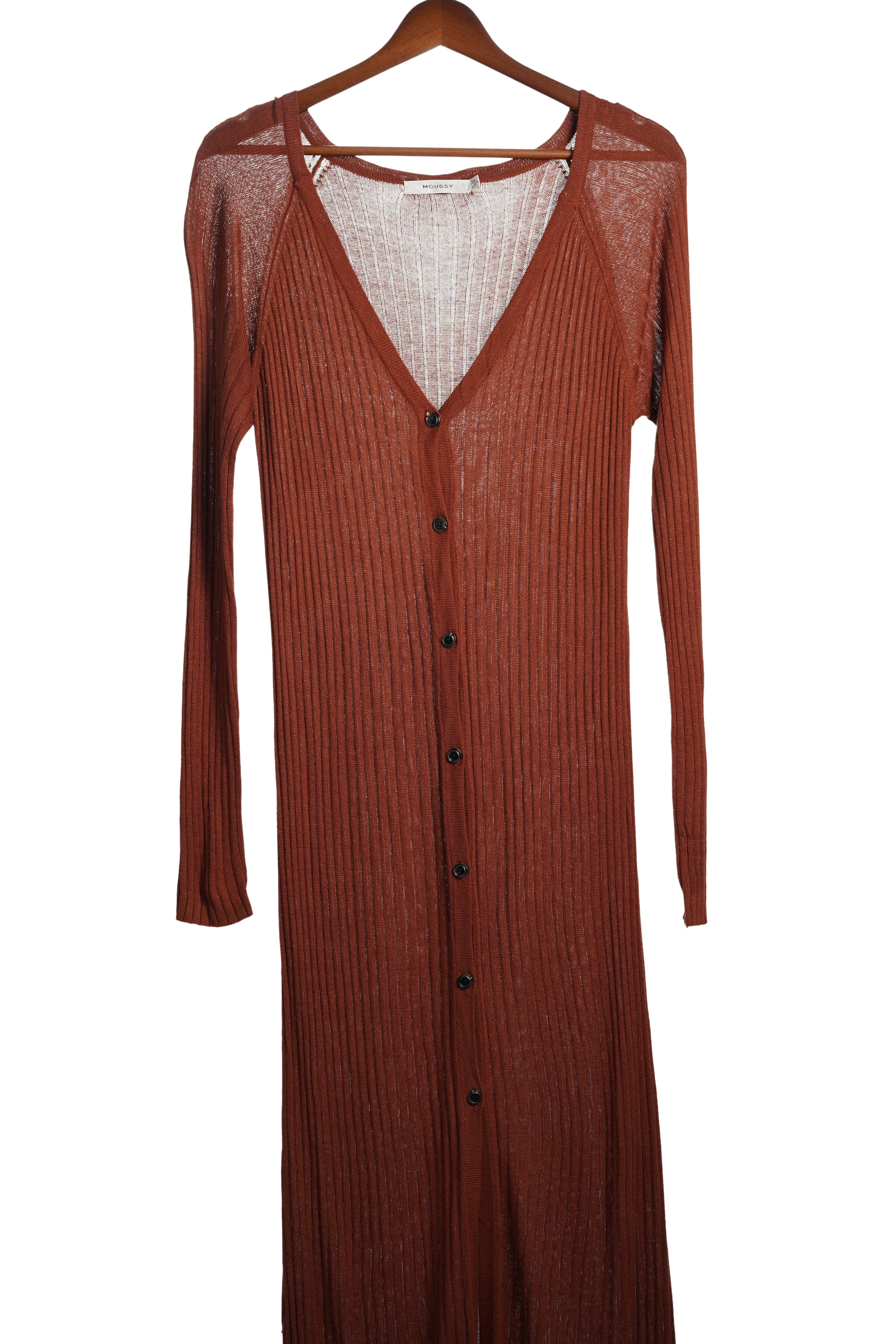 WIDE NECK RIB CARDIGAN【離島配送不可】