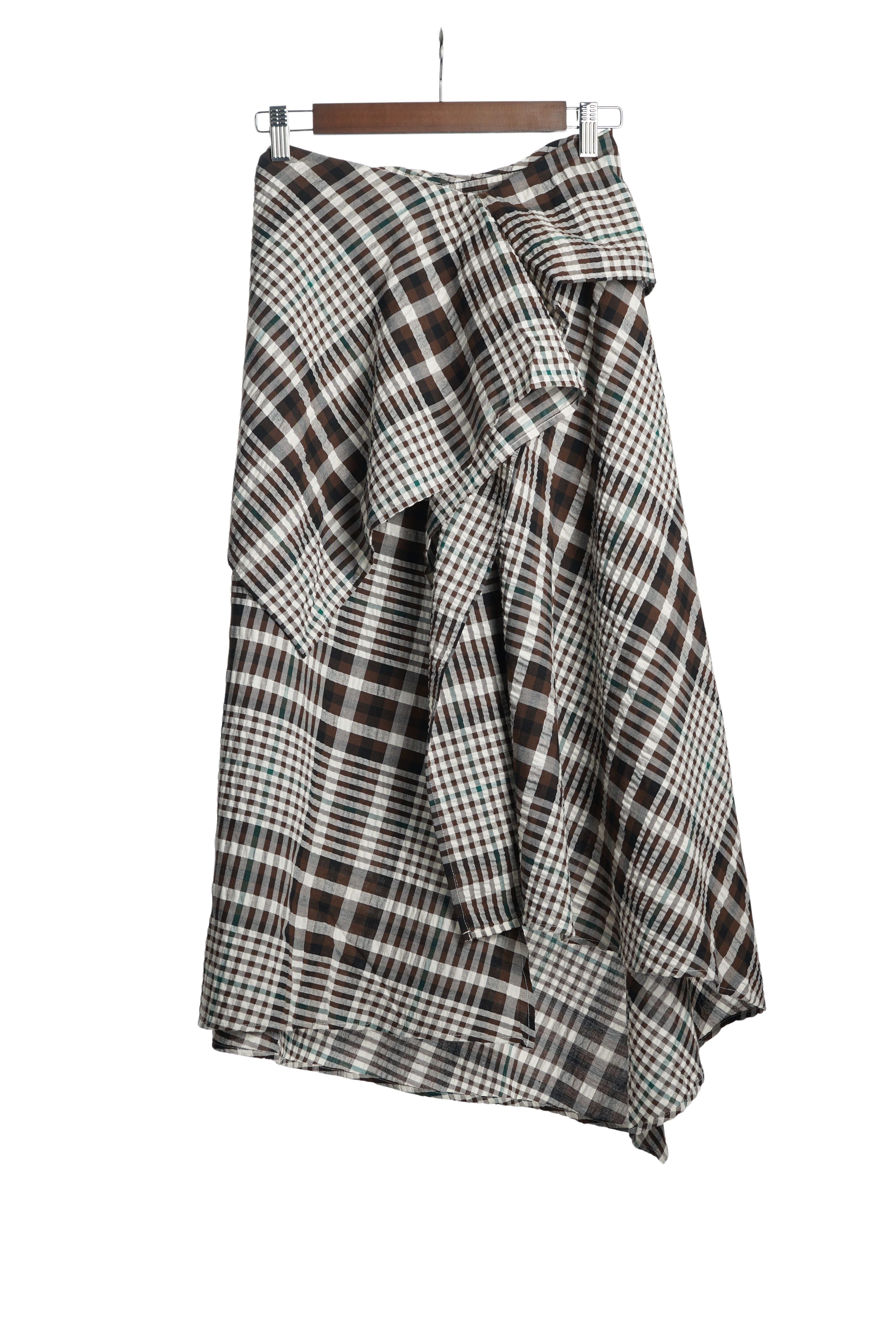 CHECK FLUTTER SKIRT【離島配送不可】
