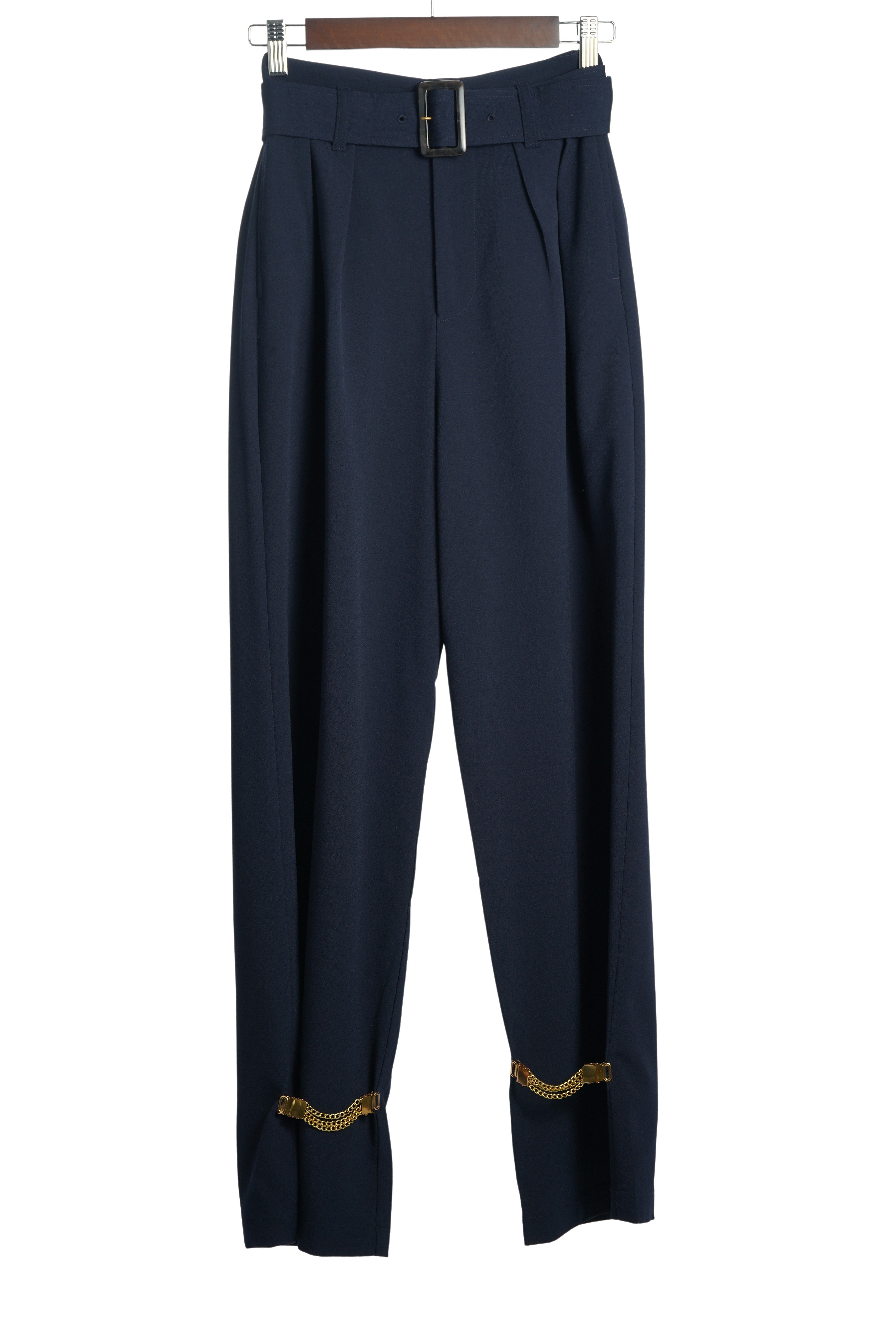 TR BELTED WIDE PANTS