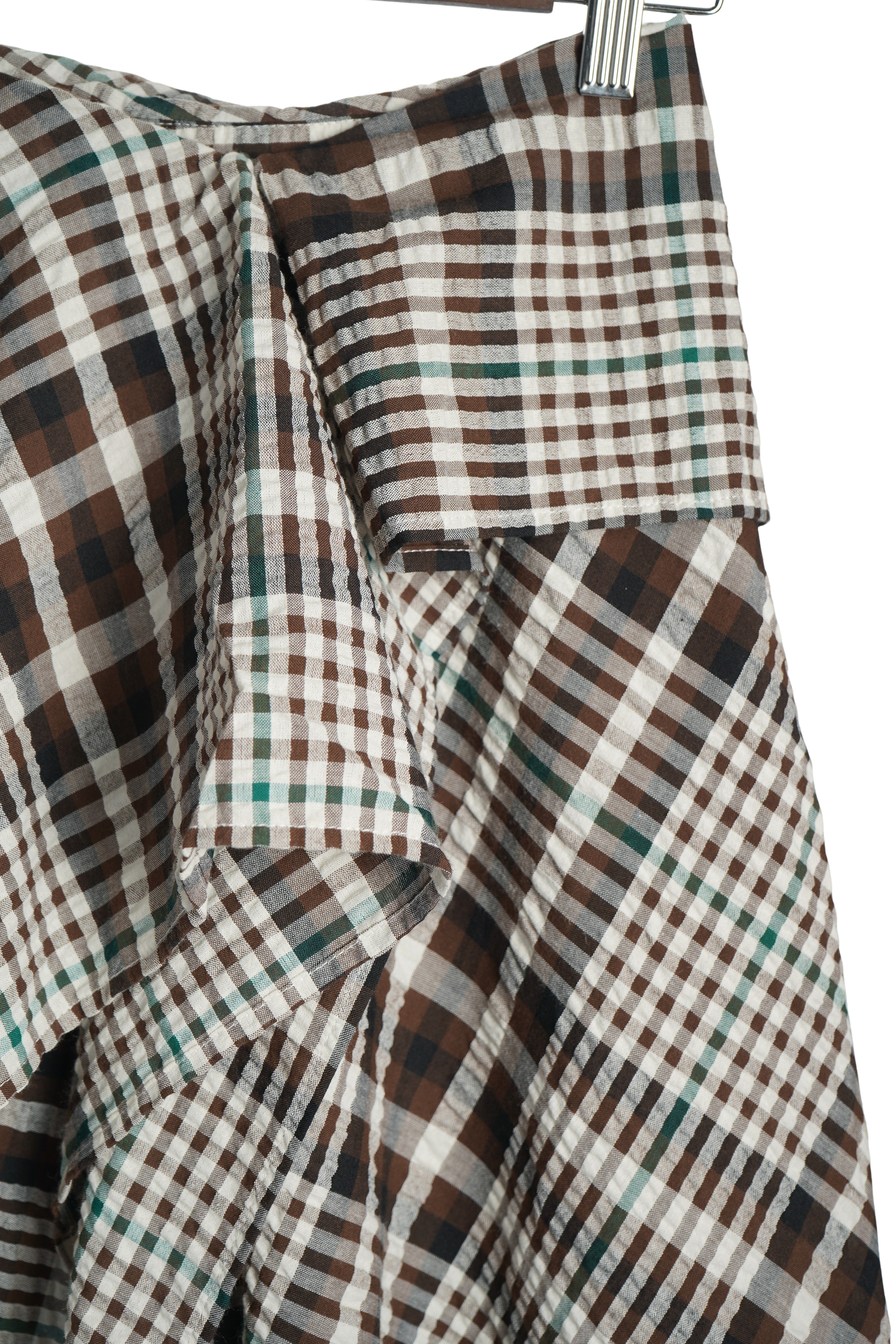 CHECK FLUTTER SKIRT【離島配送不可】