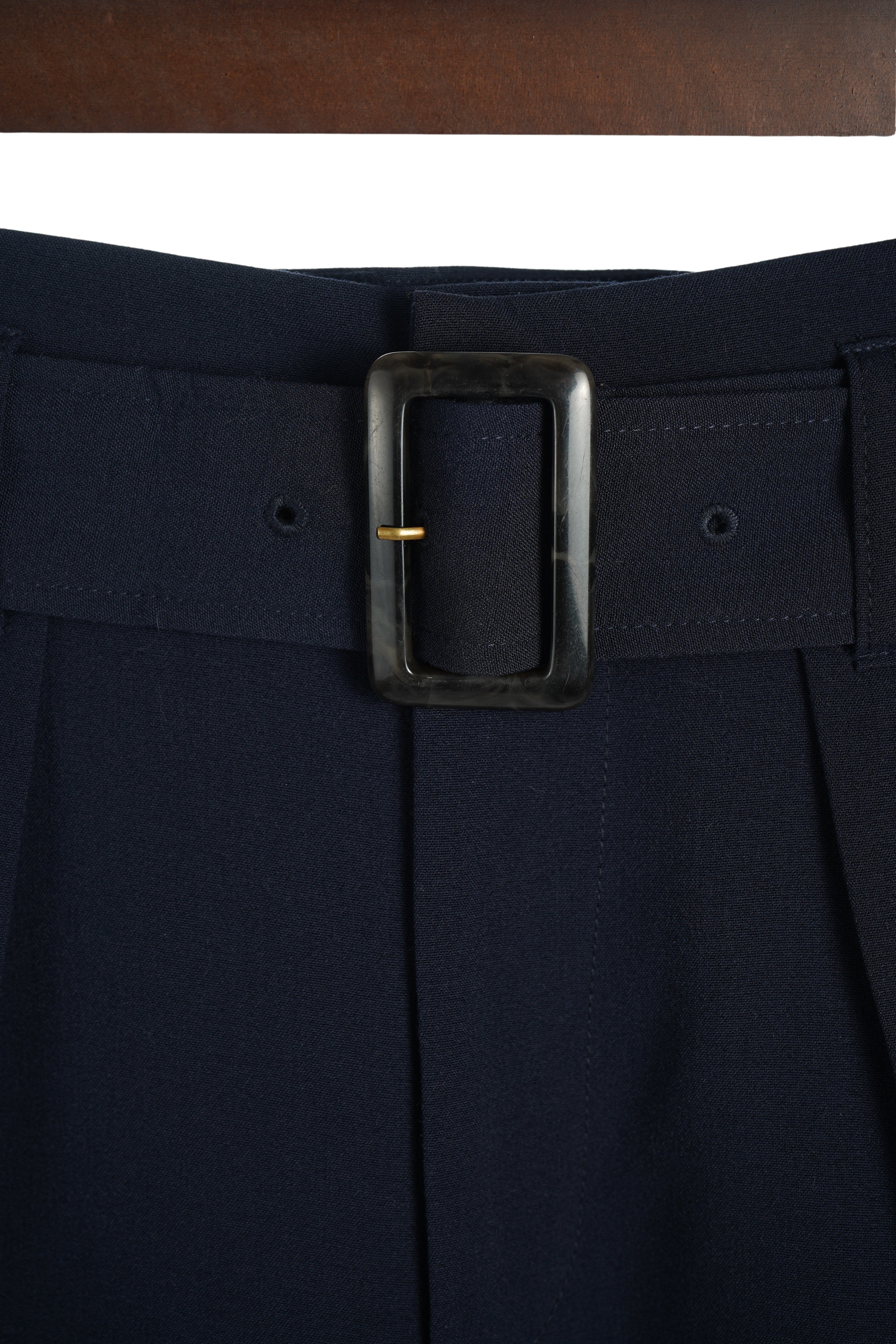 TR BELTED WIDE PANTS
