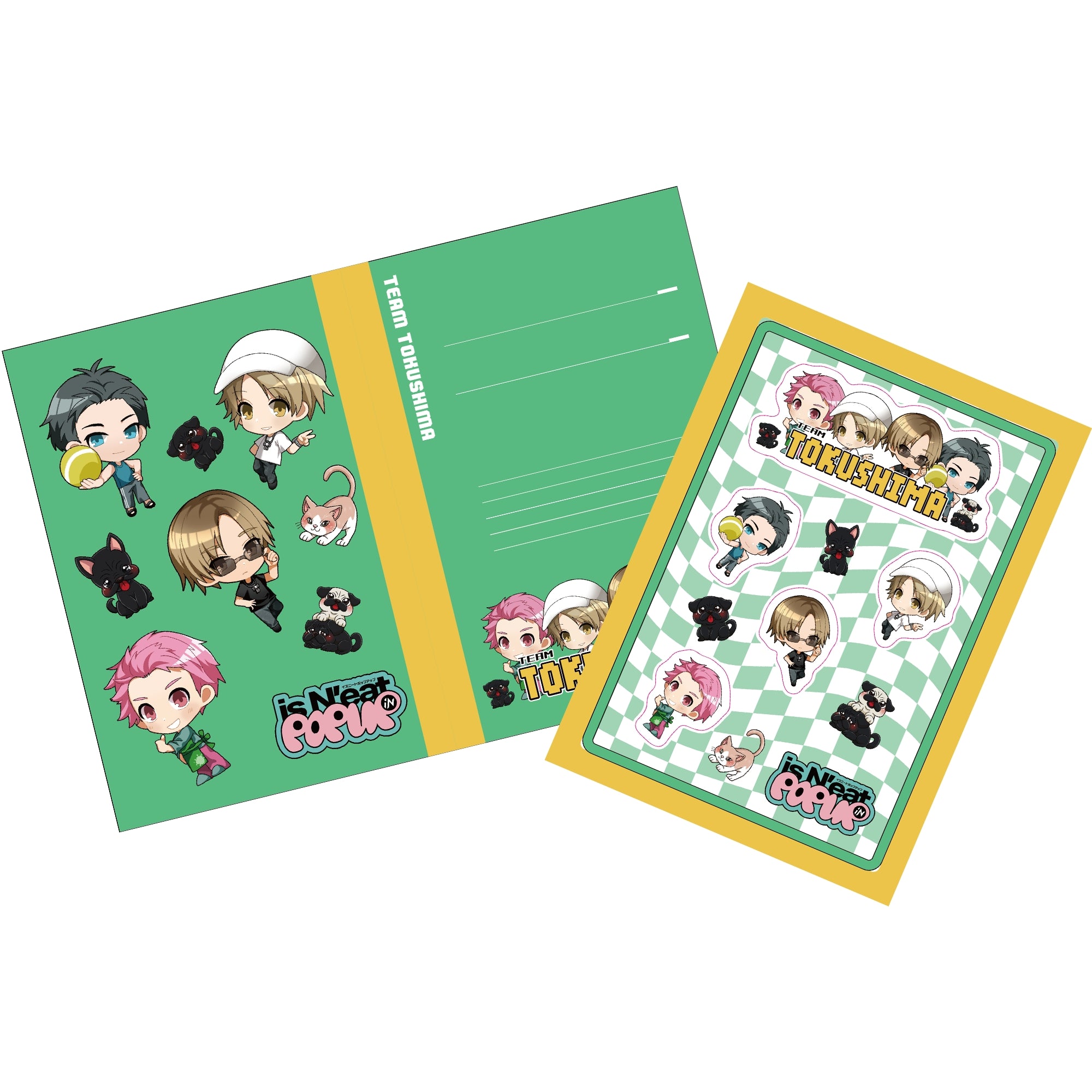 ノート＋シールセット / TEAM徳島【離島配送不可】