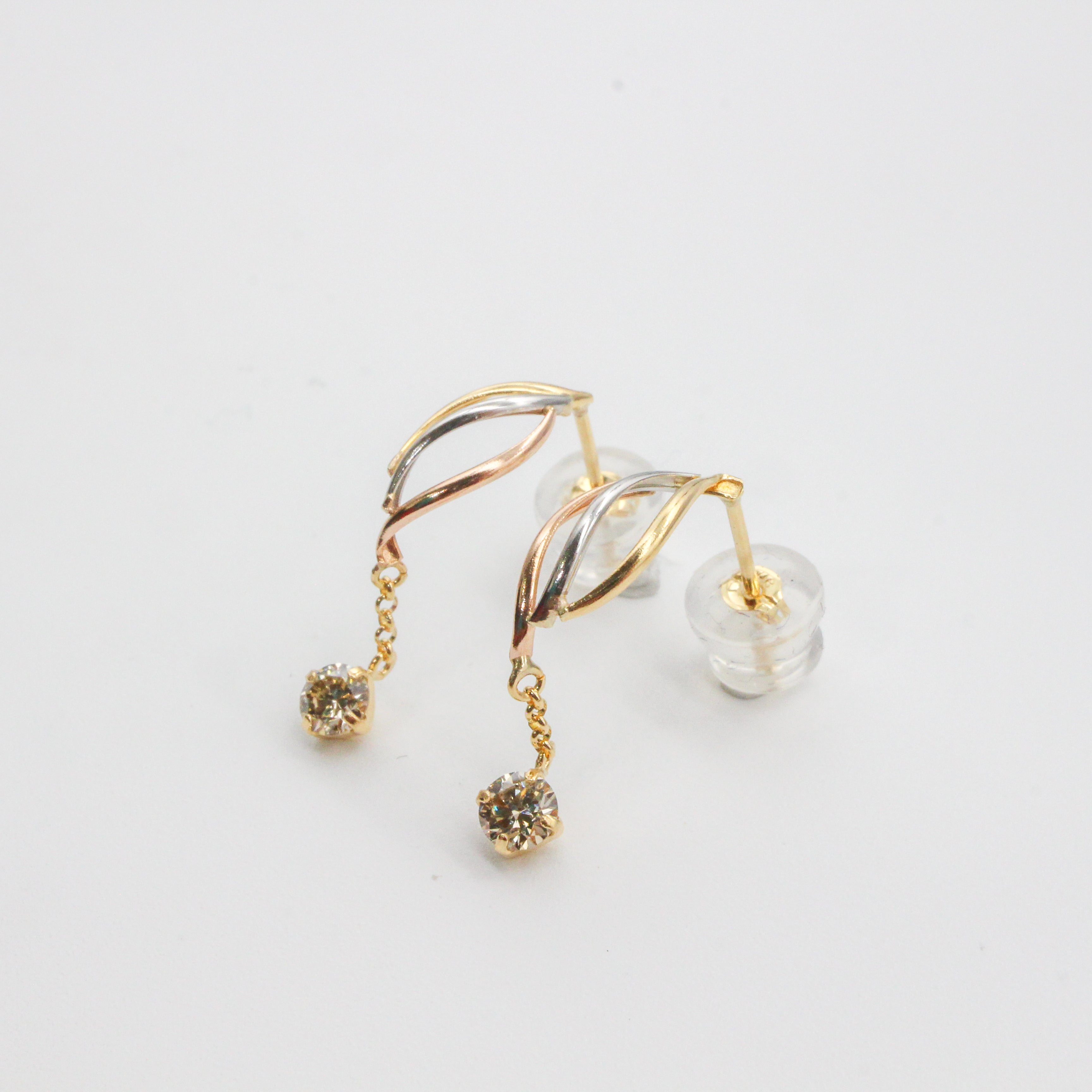av-0035【PT900/K18/PG】ピアス【離島配送不可】
