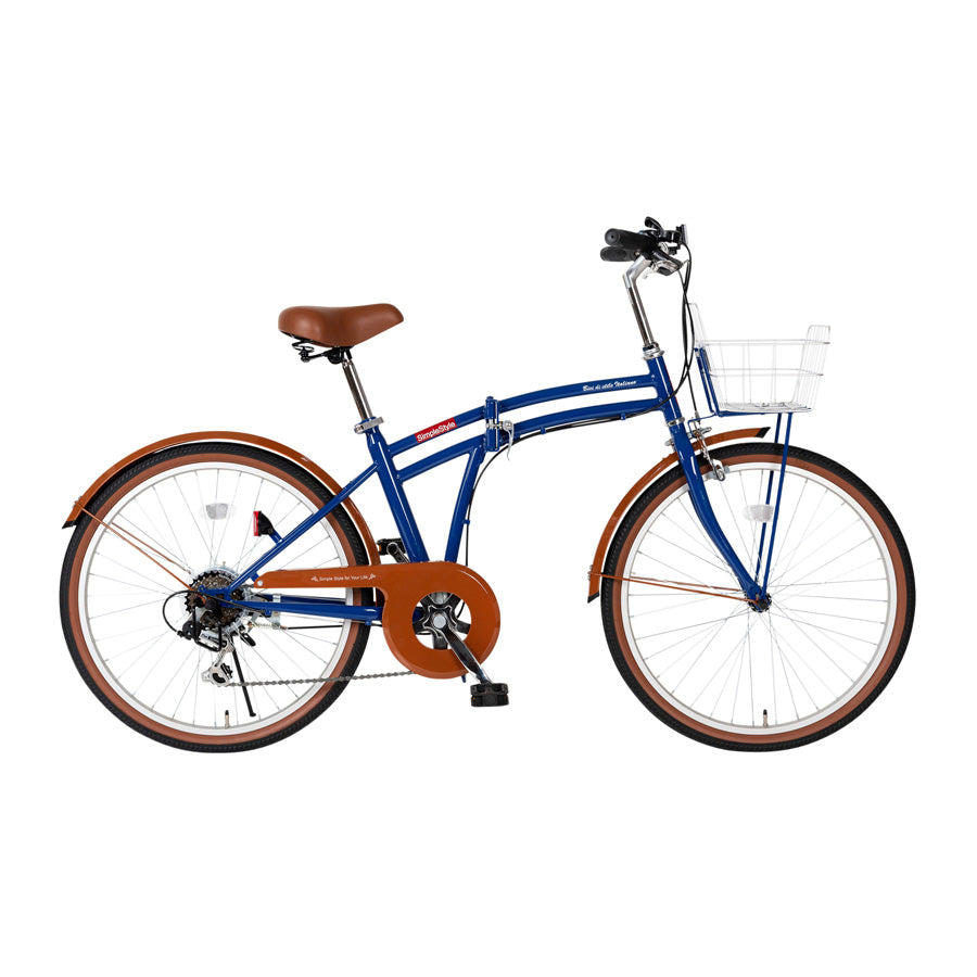 24型折畳自転車 シンプルスタイル PL246BS【離島配送不可】