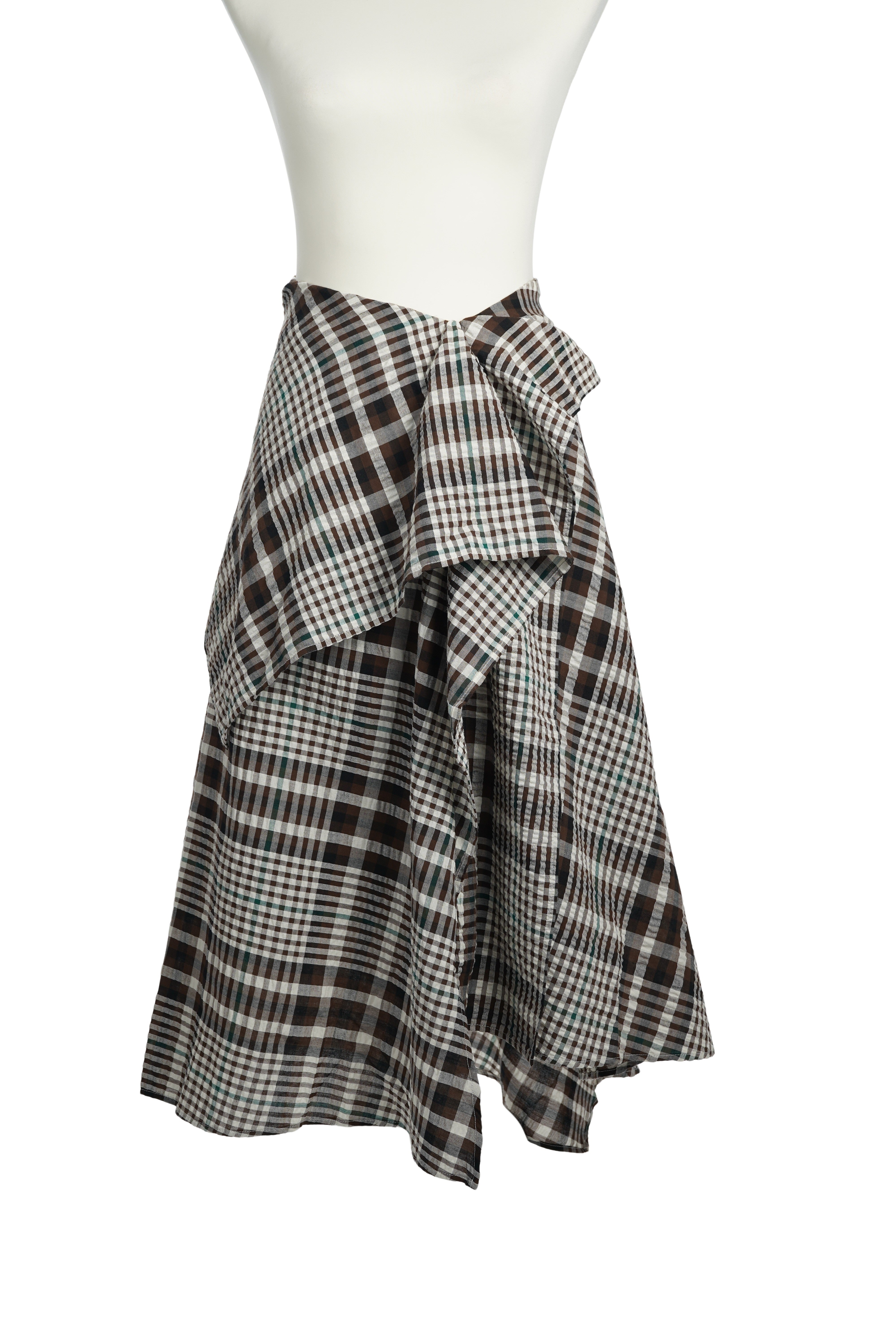 CHECK FLUTTER SKIRT【離島配送不可】