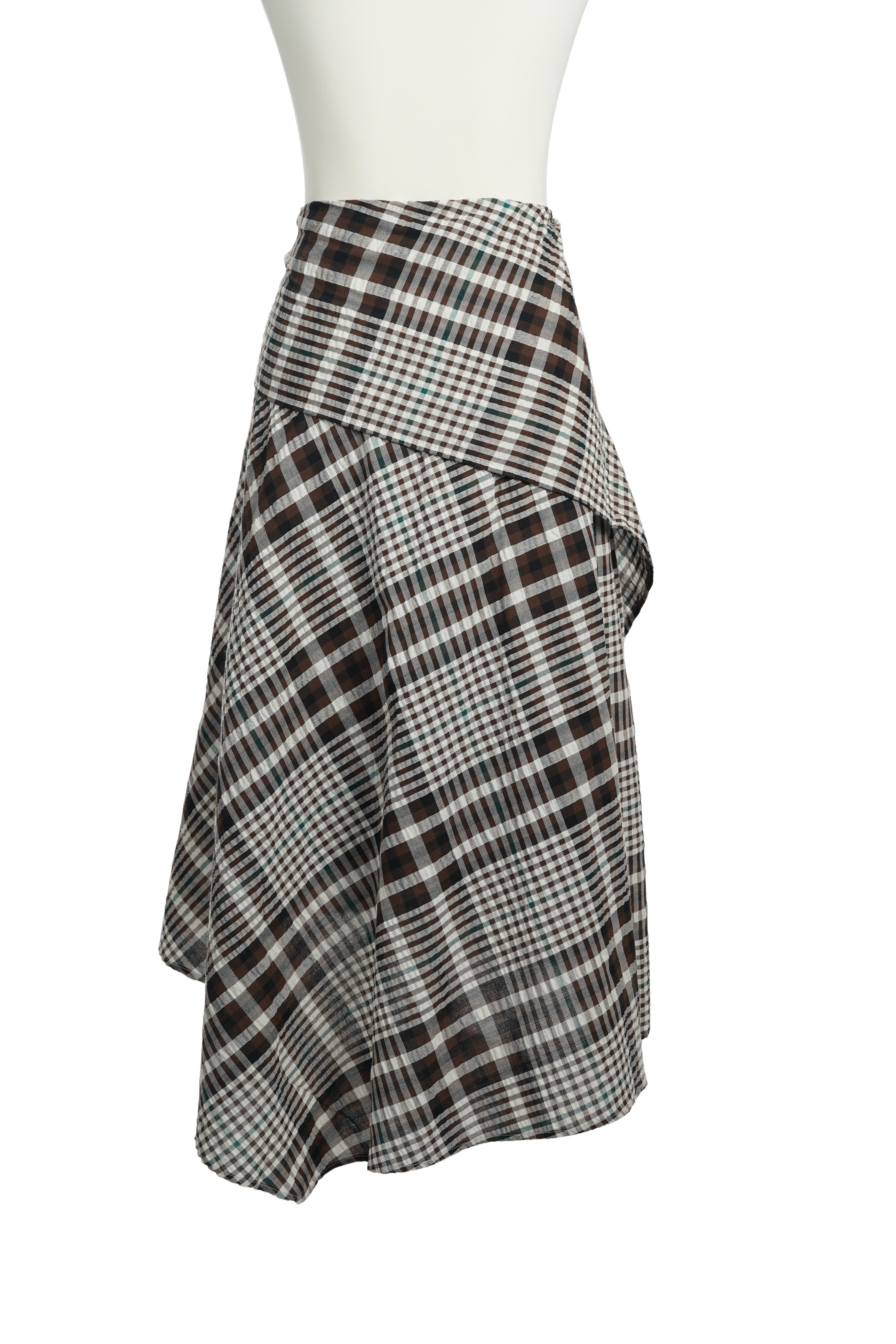CHECK FLUTTER SKIRT【離島配送不可】